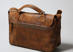 Handmade Leather Mens Cool Shoulder Bag Messenger Bag Chest Bag Bike Bag Cycling Bag for men