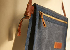 Mens Canvas Slim Cool Messenger Bag Side Bag Canvas Shoulder Bag for Men