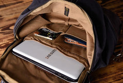 Canvas Mens Cool Backpack Bag Sling Bag Large Travel Bag Hiking Bag for Men - imessengerbags