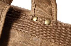 Waxed Canvas Mens Travel Backpack Canvas School Backpack Laptop Backpack for Men