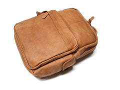 Leather Brown Mens Backpacks Cool Travel Backpack Laptop Backpack for men