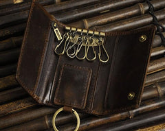 Cool Small Leather Mens Keys Wallet Car Keys Holder Car Key Case for Men - imessengerbags