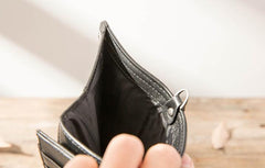 Cool Black Wristlet Wallet Leather Mens Long Wallet Long Wallet for Men - imessengerbags