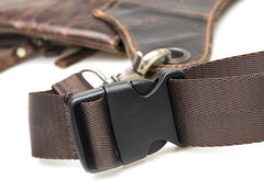 Cool Leather Mens Drop Leg Bag Belt Pouch Waist Bag Shoulder Bag for Men - imessengerbags