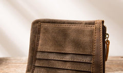 Cool Canvas Mens Small Wallets Bifold Vintage billfold Wallet for Men - imessengerbags