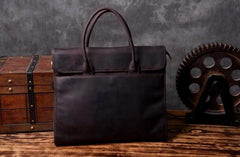 Genuine Leather Mens Cool Messenger Bag Briefcase Work Bag Business Bag for men - imessengerbags