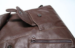 Leather Mens Backpacks Cool Travel Backpacks Laptop Backpack for men