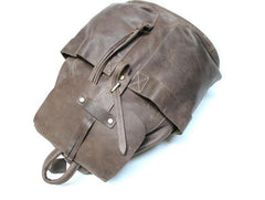 Cool Coffee Mens Leather Backpack Travel Backpacks Laptop Backpacks for men - imessengerbags