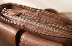 Cool Small Leather Vintage Mens Messenger Bag Shoulder Bags  for Men - imessengerbags