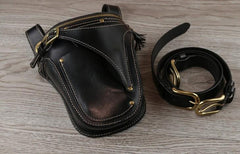 Leather Belt Pouch Mens Small Cases Waist Bag Hip Pack Belt Bag Fanny Pack Bumbag for Men - imessengerbags