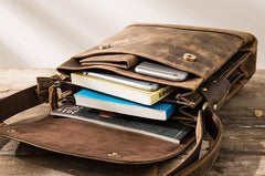 Small Leather Vintage Mens Cool Messenger Bags Shoulder Bags  for Men