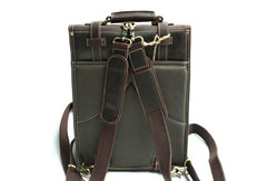 Handmade Leather Mens Backpack Travel Backpack Laptop Backpack for men - imessengerbags