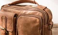 Cool Leather Small Mens Messenger Bags Small Shoulder Bags  for Men - imessengerbags