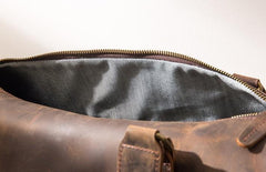 Cool Vintage Leather Mens Weekender Bag Travel Bags Shoulder Bags for men - imessengerbags