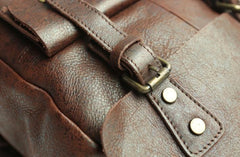 Cool Leather Mens Backpacks Travel Backpack Vintage Laptop Backpack for men