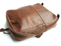 Cool Leather Mens Backpack Travel Backpack Vintage Laptop Backpack for men