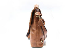 Vintage Mens Leather Briefcase Handbag Shoulder Bag Backpack for men