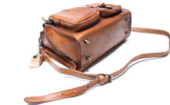 Vintage Brown Leather Mens Messenger Bag Handbag Shoulder Bag for men