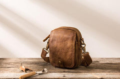 Leather Belt Pouch Phone Cases Mens Waist Bag Shoulder Bag for Men