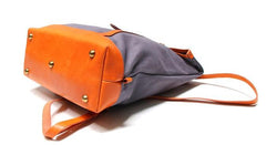 Canvas Leather Mens Backpack Travel Backpacks Laptop Backpack for men - imessengerbags