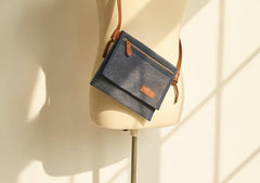 Mens Canvas Slim Cool Messenger Bag Side Bag Canvas Shoulder Bag for Men