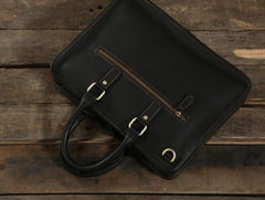 Handmade Leather Mens Cool Messenger Bag Briefcase Work Bag Business Bag Laptop Bag for men