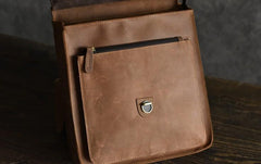 Handmade Leather Mens Cool Backpack Sling Bag Large Travel Bag Hiking Bag for men