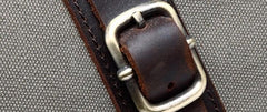 Mens Waxed Canvas Leather Large Weekender Bags Canvas Travel Bag for Men