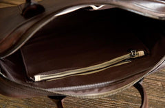 Genuine Leather Mens Cool Messenger Bag Briefcase Work Bag Business Bag for men - imessengerbags
