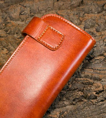 Handmade Long Wallet Mens Cool Leather Chain Wallet Biker Trucker Wallet with Chain - imessengerbags