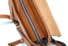 Leather Brown Mens Backpack Cool Travel Backpacks Laptop Backpack for men
