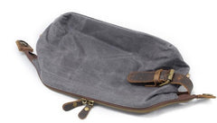 Cool Canvas Leather Mens Zipper Wristlet Bag Vintage Clutch Zipper Bag for Men