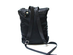Black Leather Mens Backpacks Travel Backpacks Laptop Backpack for men