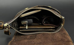 Cool Mens Leather Small Side Bag Belt Pouch Waist Pouch Holster Belt Case for Men