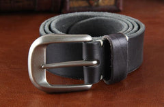 Genuine Leather Punk Rock Biker Trucker Mens Belt Men Black Coffee Belt for Men