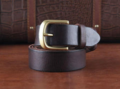 Genuine Leather Punk Rock Biker Trucker Mens Belt Men Black Coffee Belt for Men