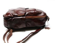 Vintage Leather Mens Backpack Travel Backpack School Backpacks for men