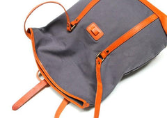 Canvas Leather Mens Backpack Travel Backpacks Laptop Backpack for men - imessengerbags