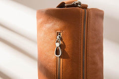 Cool Leather Mens Barrel Shoulder Bags Messenger Bags for Men - imessengerbags