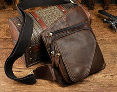 Leather Mens Chest Bag Sling Bag Sling Shoulder Bag Sling Backpacksfor men - imessengerbags