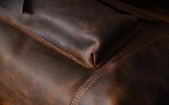 Genuine Leather Mens Cool Chest Bag Sling Bag Crossbody Bag Travel Bag Hiking Bag for men