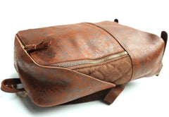 Cool Leather Mens Backpack Travel Backpack Vintage Laptop Backpack for men