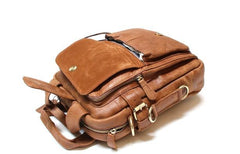 Cool Leather Mens Small Handbag Messenger Bag Shoulder Bag for men - imessengerbags