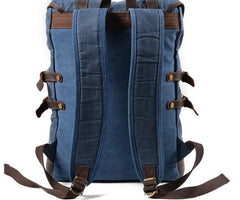 Waxed Canvas Mens Travel Backpack Canvas Hiking Backpack Canvas Backpack for Men