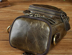 Leather Mens Cell Phone Holster Belt Pouch Mens Side Bag Shoulder Bag for Men