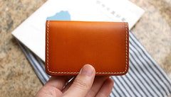Cool Leather Mens Card Wallet Front Pocket Wallets Small Change Wallet for Men