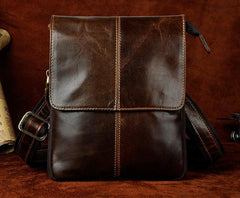 Mens Leather Small COURIER BAG Side Bag Waist Pouch Holster Belt Case Belt Pouch for Men - imessengerbags