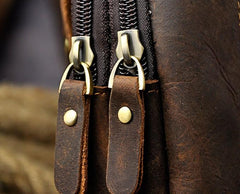 Mens Small Leather Holster Belt Case Belt Pouch Cell Phone Waist Pouch for Men - imessengerbags