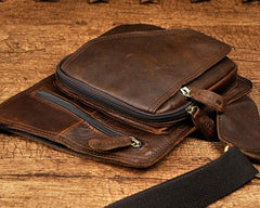 Leather Mens Chest Bag Sling Bag Sling Shoulder Bag Sling Backpacksfor men - imessengerbags