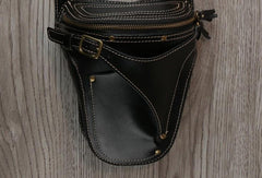 Leather Belt Pouch Mens Small Cases Waist Bag Hip Pack Belt Bag Fanny Pack Bumbag for Men - imessengerbags